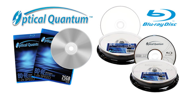 Optical Quantum™ Rewritable (RE) Blu-ray Media