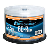 Optical Quantum 4x 25GB LTH White Inkjet Printable BD-R 50 Packs Disc
