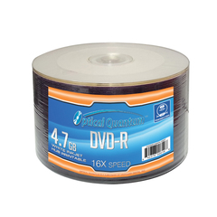 OPTICAL QUANTUM 16X 4.7GB WHITE INKJET HUB PRINTABLE DVD-R SHRINK WRAP - 50 PC/PK