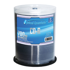 Optical Quantum 52x 700MB White Thermal Everest Hub Printable CD-R 100 Packs Disc
