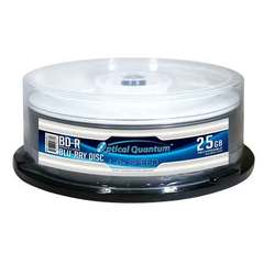 OPTICAL QUANTUM 6X 25GB SILVER TOP BD-R - 50 PC/PK