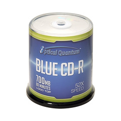 Optical Quantum 52x 700MB Logo Top CD-R 100 Packs Disc